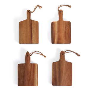 Tablas de cortar de Acacia de madera maciza Mini Tabla de charcutería personalizada de madera con logotipo - Product Image 2