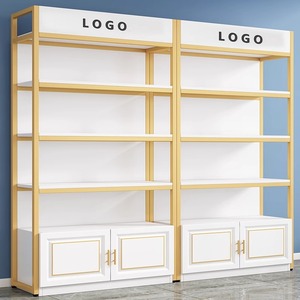 Étagère de présentation <span class=keywords><strong>l</strong></span>égère en bois à plusieurs niveaux, à un seul côté, pour salons de beauté, magasins d'animaux, cosmétiques et présentoirs pour animaux de compagnie - Product Image 1