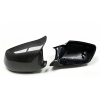 Coques de rétroviseurs en ABS à motif carbone noir brillant pour BMW Série 5 F10 F11 F18 520i 525i 530i 535i 2012-2016
