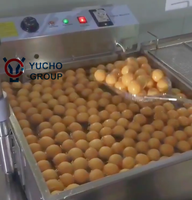 Machine à Loukoumades Portable à Livraison Rapide, Mini Machine à Donuts avec Trémie de 9L, Machine à Frire les Donuts