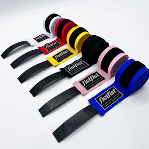 Fabrication OEM ODM, logo personnalisé, vente directe d'usine, bandages en coton pour les mains, 5 m, respirants, durables, pour la <span class=keywords><strong>boxe</strong></span>, le Muay Thai, le kickboxing, le MMA - Product Image 1