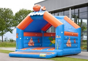 Gorila inflable Castillo comercial blanco saltando Casa <span class=keywords><strong>de</strong></span> rebote - Product Image 2
