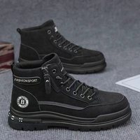 Bottes Martin pour hommes 2025 Nouvelles chaussures de travail montantes d'automne et d'hiver Chaussures de sport décontractées pour hommes Chaussures de protection du travail