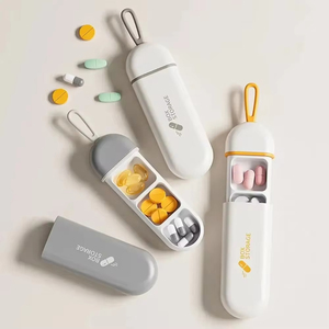 Pastillero Portátil de Moda Nórdica de 7 Días al por Mayor, Dispensador de Pastillas con 3 Compartimentos, Kit de Almacenamiento de Medicamentos - Product Image 1