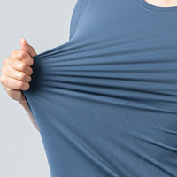 T-shirt Homme Personnalisable à Séchage Rapide pour Yoga et Sport, Uni, Coupe Boxy