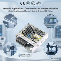 Alimentation à découpage ultra-compacte 75W avec boîtier en aluminium 6A, LRS-75 12V 24V 48V, vente directe usine, pour contrôle industriel LED