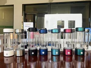 YenvQee 1700ppb filtro H2 ricco tazza di bottiglia di acqua idrogeno alcalino ionizzatore idrogeno generatore di acqua con bottiglia di vetro - Product Image 4