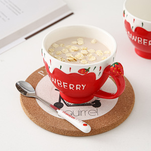Taza de cerámica personalizable, de gran capacidad, perfecta para uso en la oficina, un regalo elegante y lindo para mujeres. - Product Image 4