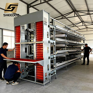 Cages d'élevage de volailles galvanisées en promotion – Cages de batterie H-type pour poules pondeuses – Cage d'élevage <span class=keywords><strong>automatique</strong></span> pour poulets - Product Image 1