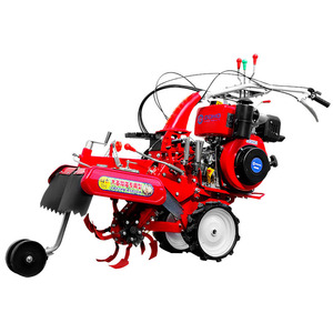 Cultivateur à dents arrière, moteur à essence 80 cc, 2,5 ch, largeur de travail 12 pouces, rouge, pour le travail du sol en jardinage - Product Image 2