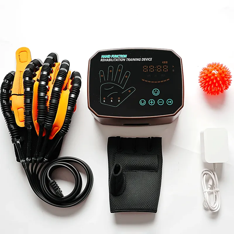 Upgraded 4 Motors Hand Function Rehabilitation Robot Glove Rehabilitation Device for Stroke Hemiplegia Finger Trainer