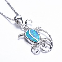 Vente en gros de pendentif crabe pieuvre pingouin plaqué rhodium en argent avec collier chaîne à maillons bijoux en alliage mignon pour cadeau ou fête