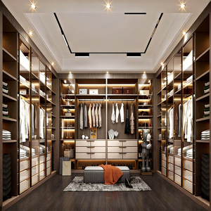 Armoires Modernes Minimalistes de Luxe Léger, Ensemble Complet, Solution de Rangement pour Chambre à Coucher, Prix Usine Foshan Chine, <span class=keywords><strong>Dressing</strong></span> Sur Mesure - Product Image 2