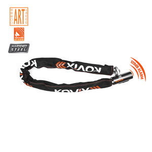 Haute qualité 12mm acier trempé renforcé 120Db alarme <span class=keywords><strong>antivol</strong></span> sécurité chaîne de vélo serrure intelligente chaîne de vélo - Product Image 5