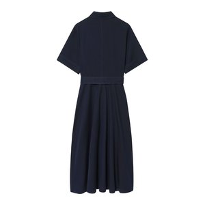 TAOP&ZA 2026 Primavera Abito <span class=keywords><strong>Midi</strong></span> da Donna alla Moda a Maniche Corte con Colletto a Risvolto, Cintura e Decorazione con Bottoni 1322833 - Product Image 2