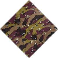 Bandana en coton camouflage classique, motif jungle/forêt, carré, multifonctionnel pour la tête, le cou, le visage et comme foulard, pour l'extérieur