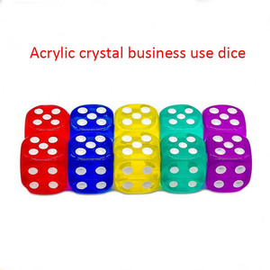 Dés à six faces personnalisés, écologiques, <span class=keywords><strong>de</strong></span> couleur personnalisée, pour <span class=keywords><strong>jeux</strong></span> <span class=keywords><strong>de</strong></span> société pour adultes, D6 polyédrique, 14 mm, 16 mm, en acrylique - Product Image 2