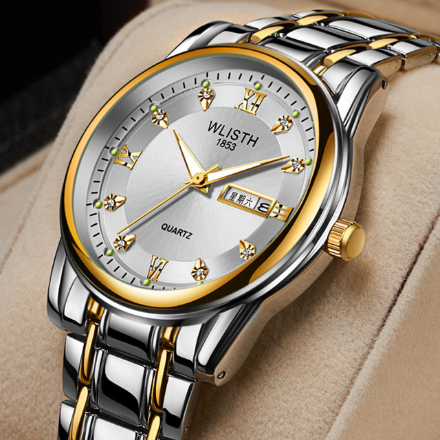 WLISTH S506 Bands Fashion Watch for Men Luxury Waterproof Stainless Steel Quartz Watches Custom Brand Men Watches