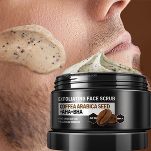 Gommages exfoliants pour le visage pour hommes OEM, meilleur rasage, équilibrage des peaux grasses, soin du visage pour hommes, <span class=keywords><strong>gommage</strong></span> exfoliant au café - Product Image 1