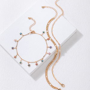 Модный золотой браслет на ногу в пляжном стиле для женщин, оптовая продажа, N2302103 - Product Image 2