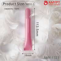 Tube de gloss à lèvres rose de 10 ml, tube de baume à lèvres, tube de crème pour les yeux, tube d'emballage cosmétique