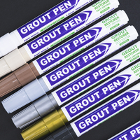 Stylo de réparation de joints imperméable pour carrelage céramique blanc, marqueur de beauté idéal pour restaurer les joints et les carreaux, marqueur de peinture permanent