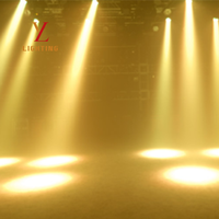 Projecteur LED mobile 4*50W avec zoom, 220W, température de couleur 6000-6500K, IP12, pour scène, mariage, théâtre, éclairage de surface