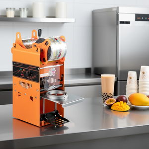Machine manuelle de scellage de gobelets pour thé Boba 90-95 mm, scellage thermique pour emballage de boissons, 300-500 gobelets/h - Product Image 2