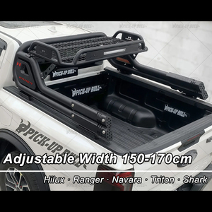 Barra Antivuelco Deportiva Negra 4WD para Pickup con Canasta para Hilux Ranger Dmax Navara Np300 Barra Antivuelco de Acero para Camioneta Universal 4x4 - Product Image 3