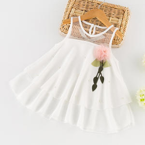 Vestido de Fiesta de Chifón Transparente para Niña, Verano, YiWu, China - Product Image 3