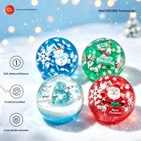 Balle Squishy de Noël à Remontée Lente, Jouet Anti-Stress Fait Main, à Presser pour Soulager l'Anxiété, Calme et Apaisant, pour Adultes et Enfants, Vente en Gros