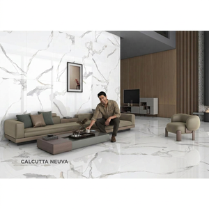 Aeroni Bianco 800x1600mm Glossy Porcelain Tiles White Marble Look Floor And <b>Wall</b> Tiles For Villas - Product Image 5