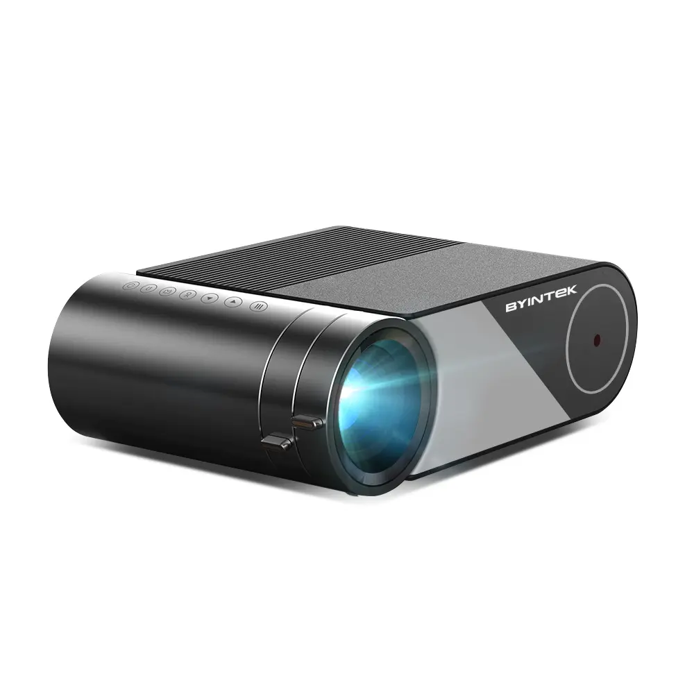 BYINTEK K9 מיני נייד LED וידאו חכם 720p LCD <span class=keywords><strong>מקרן</strong></span> לקולנוע ביתי אופציונלי רב גרסה עבור נע משחקים proyector