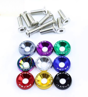 CNC Zinc Color Countersunk Washers M6 Metric Fender Washer 46~54Hrc Hardness