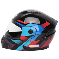 Casque de moto intégral intelligent Mustang ABS unisexe noir et bleu XXL, accessoires et pièces de moto de fabrication chinoise