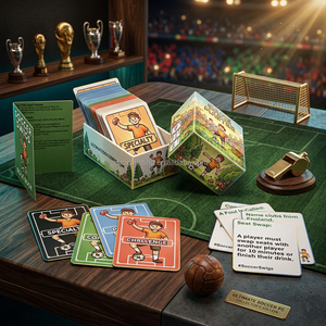 <span class=keywords><strong>Jeu</strong></span> de cartes éducatif sur le thème du sport, Soccer Master, <span class=keywords><strong>jeu</strong></span> de stratégie avec boîte rigide personnalisée pour les étudiants - Product Image 2