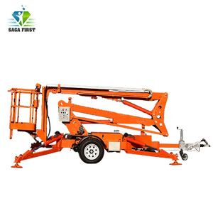 ट्रेलर माउंटेड बूम लिफ्ट के पीछे निर्माण और रखरखाव के लिए टेलीस्कोपिक स्पाइडर मैन लिफ्ट - Product Image 6