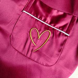 Ensemble de pyjama en soie satinée FUNG 3034 pour femmes, manches courtes, haut boutonné et short, vêtements de détente, ensemble de pyjama 2 pièces, tailles S-2XL - Product Image 2