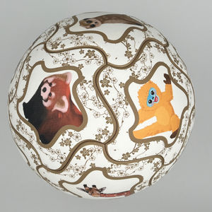 Ballon de <span class=keywords><strong>football</strong></span> en PU pour enfants avec logo personnalisé en gros Jouet de <span class=keywords><strong>football</strong></span> à liaison thermique pour animaux de <span class=keywords><strong>zoo</strong></span> taille 5 pour cadeau - Product Image 2