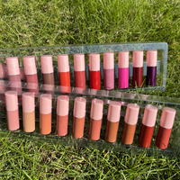 Kit de lèvres 40 couleurs de haute qualité sans logo mini rouge à lèvres mat liquide personnalisé longue durée