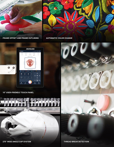 <strong>RICOMA</strong> Single Head <strong>Commercial</strong> <strong>Embroidery</strong> <strong>Machine</strong> Computerized MT-1501 12/15/20 Needles <strong>Embroidery</strong> on Cap/flat/clothes - Product Image 4