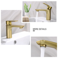 Robinet mélangeur monotrou chromé poli pour lavabo, à montage sur plan, eau chaude et froide, certifié CUPC