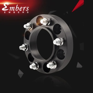 Distanziali per Ruote in Alluminio Finitura Nera PCD 6x139.7 CB 78.1mm M14X1.5 Embers per CHEVROLET Cheyenne Silverado Tahoe GMC - Product Image 1