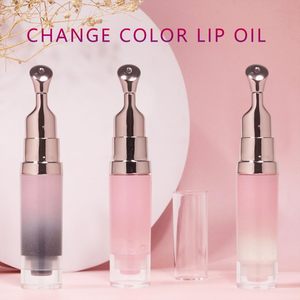 Wholesale OEM Hydrating Lip Plumper Oil with Cooling Metal Applicator Fruit Flavor <b>Magic</b> Lip Oil Vegan Lip Makeup Tinted Gloss - Product Image 2
