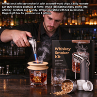 Kit de fumage de cocktails LK Yoyo Shape, infuseur de fumée froide portable, ensemble de copeaux de bois, torche, brosse de nettoyage, coffret cadeau bar, Guangdong