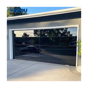 <span class=keywords><strong>Porte</strong></span> de <span class=keywords><strong>garage</strong></span> <span class=keywords><strong>sectionnelle</strong></span> à ouverture automatique à rouleaux latéraux à haute performance et à vitesse élevée en aluminium et en verre de sécurité - Product Image 5