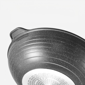Ventes Flash : Wok de Friture <span class=keywords><strong>en</strong></span> <span class=keywords><strong>Pierre</strong></span> Maifan à Fond Composite Anti-Brûlure et Antiadhésif – Ustensile de Cuisine Spécial pour l'Export - Product Image 5