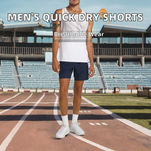 Custom Mens Elastic Waist Quick Dry Breathable Mid Waist Polyester Running Shorts For Fitness Gym <b>Athletic</b> High Quality - Product Image 2