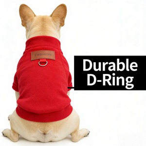 सर्दियों की लक्जरी पर्यावरण के अनुकूल क्लासिक पॉलिएस्टर मखमल पत्र कुत्ते बिल्ली पालतू जानवर के मालिक परिधान कोट जैकेट नए क्रॉस-बॉर्डर सामान - Product Image 4