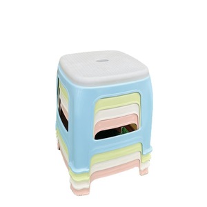Taburete de Plástico de 40 cm Apilable para Uso Doméstico, Muebles de Sala de Estar, Diseño Minimalista, Material de Polipropileno de Color Mixto - Product Image 5